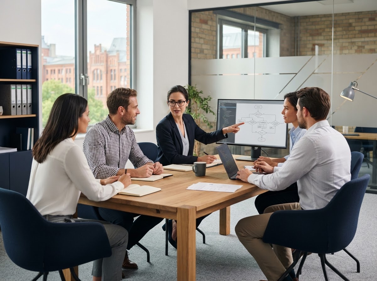 Redford Bitspirex analysts reviewing predictive investment data